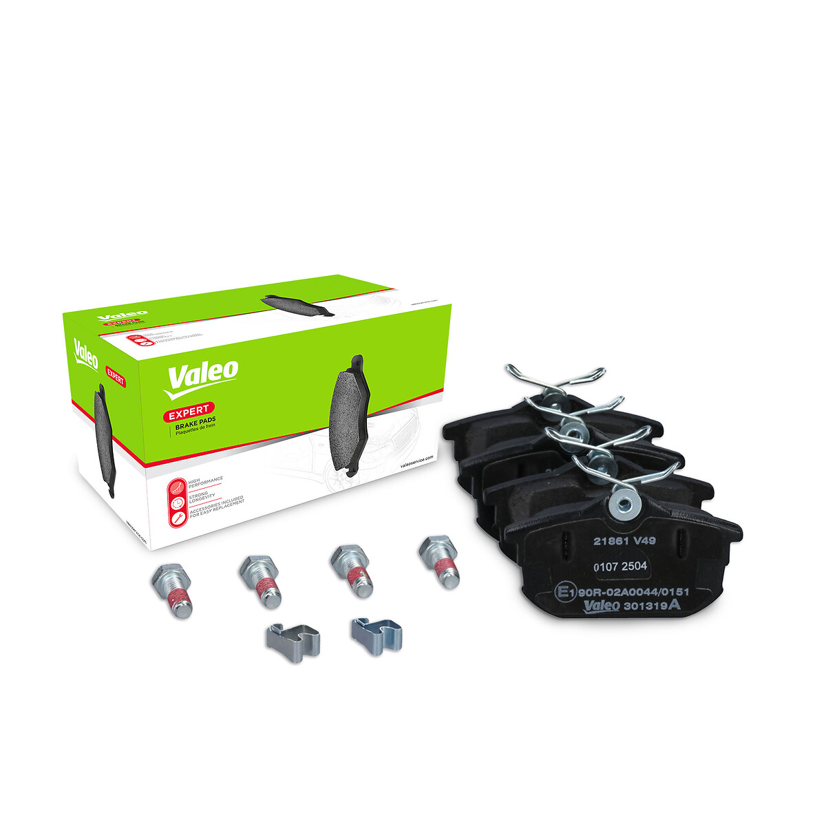 Jeu de 4 plaquettes de frein VALEO ref. 301319A